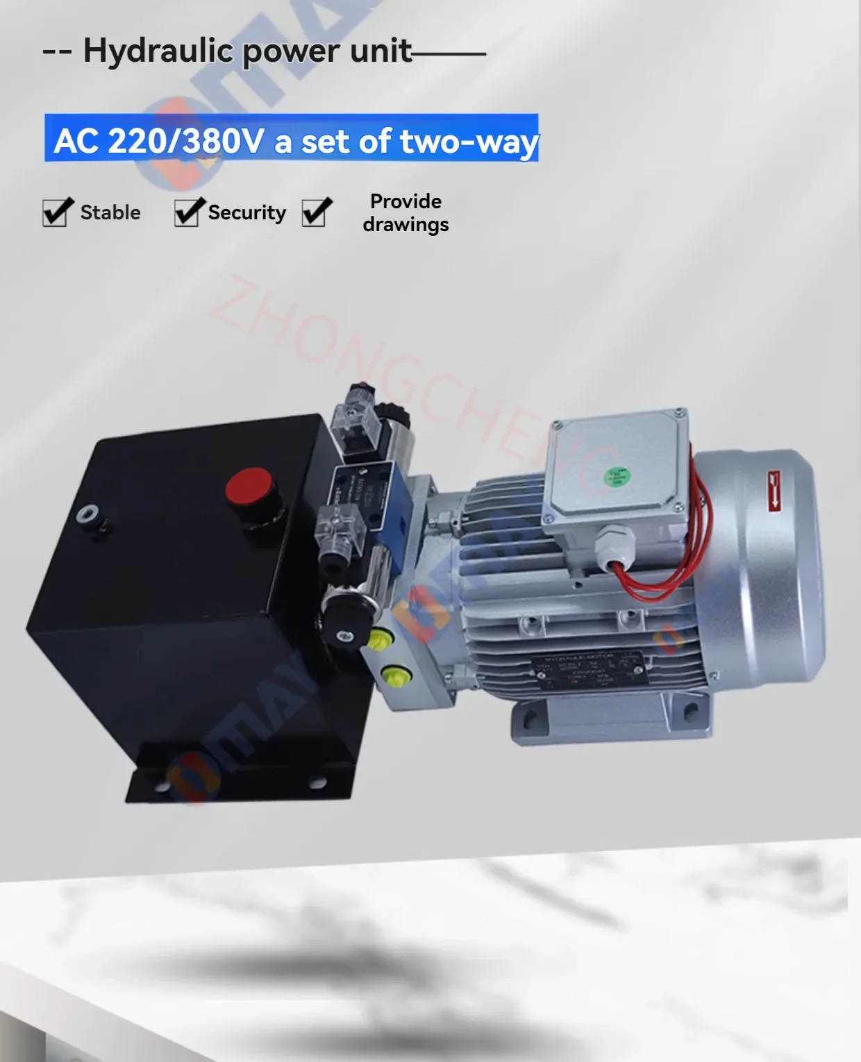 تبادل مجموعة من وحدات الطاقة الهيدروليكية ثنائية الاتجاه AC380V/220V محطة محطة رفع ضغط الزيت