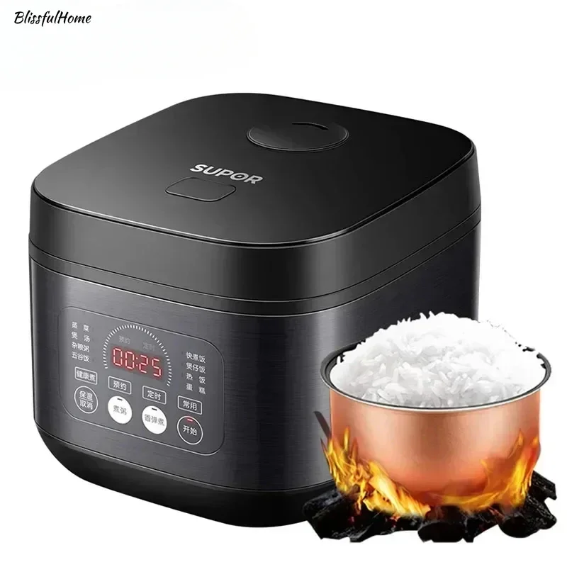 New electric rice cooker. 3L-5L. Household smart. Multifunction soup and rice cooking machine. Non-stick liner. For 2-11 people.