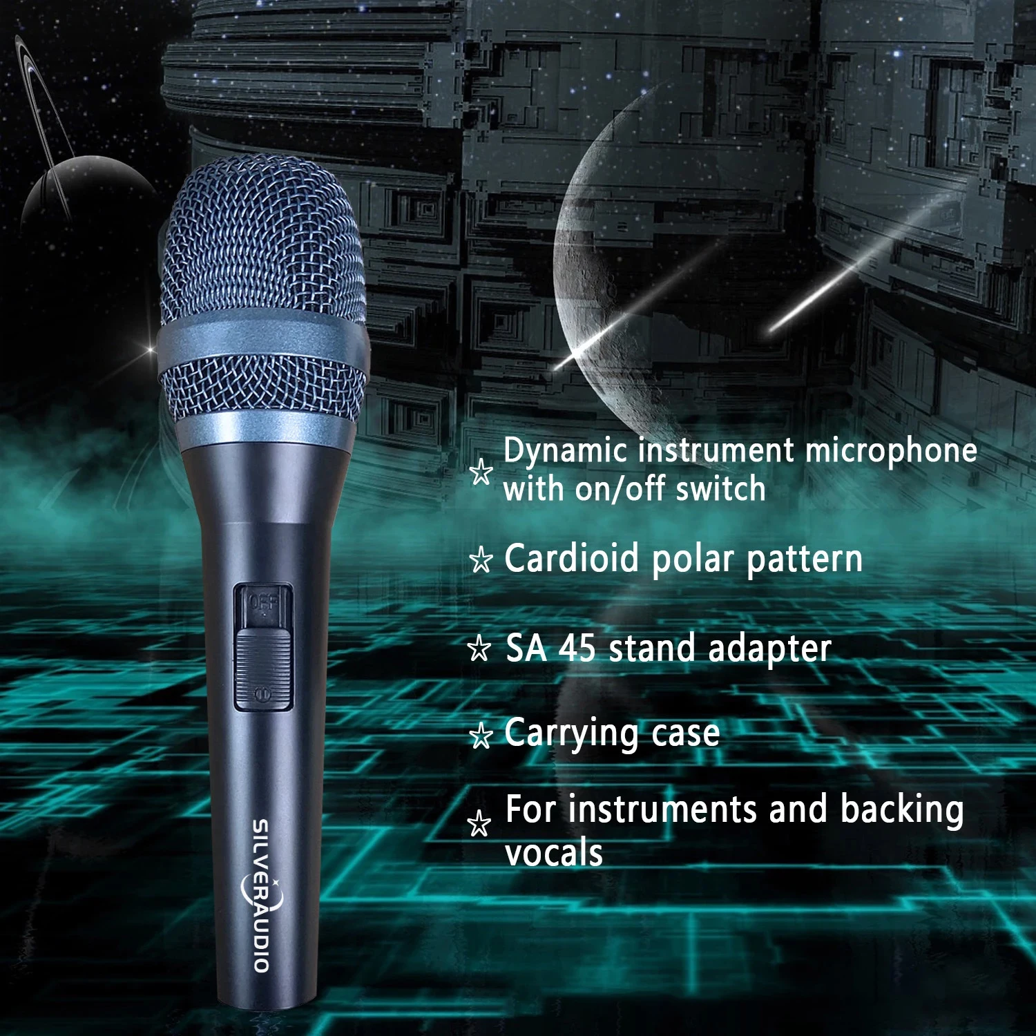 

GAM-SC12 Handheld Wired Dynamic Microphone Professional Stage KTV Outdoor Live Streaming Wired Mic