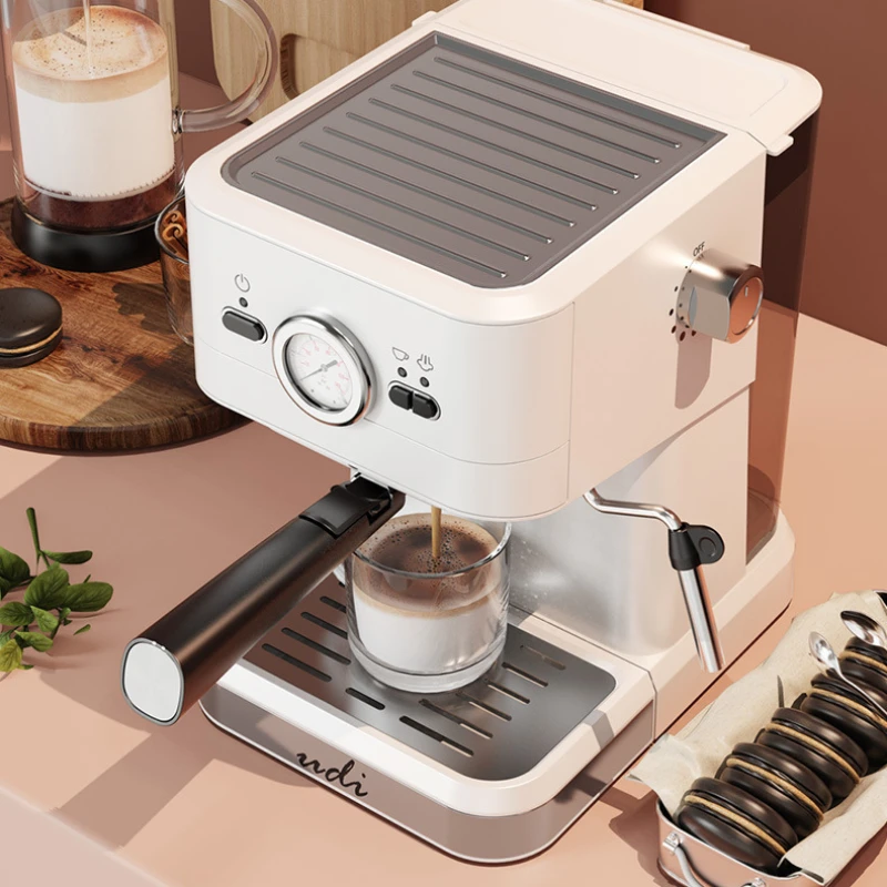 Kleine Haushalt halbautomat ische amerikanische Kaffee maschine Retro Espresso Hochdruck extraktion Milchschaum Kaffee maschine