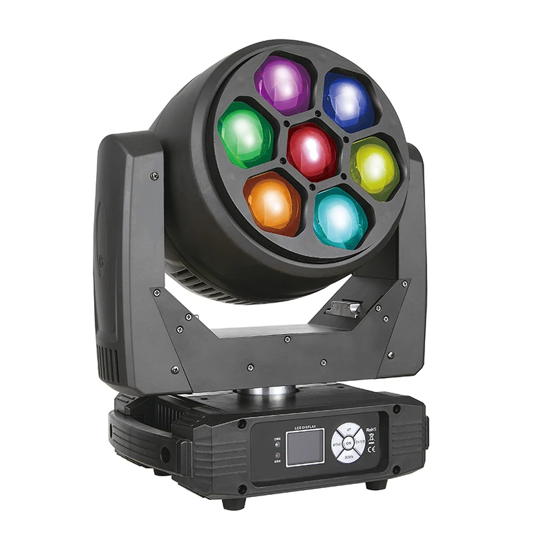Good stuff Mini 7x40W Bee Eye Zoom Light Emitting Diode Mobile Headlights Concert DJ Stage Lights