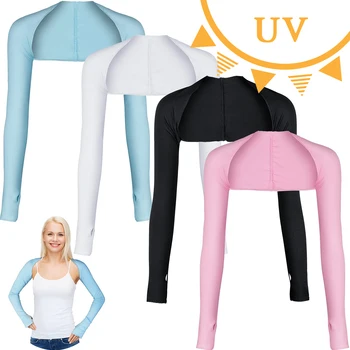 Ultra ince şal kol kollu buz ipek soğutma uzun eldiven nefes güneş koruma Anti UV el kapak isıtıcı açık Golf spor