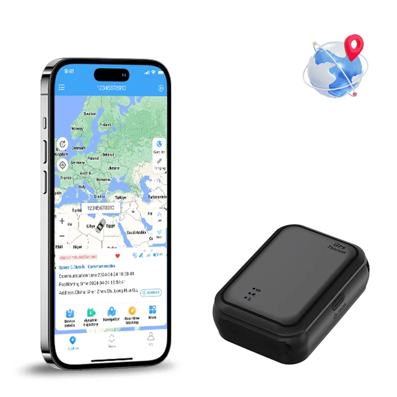 

Portable 3000mAh Wireless Tracker with GPS Strong Magnetic Multiple Alarm Functions Equipped Remote Power Other Features Via App