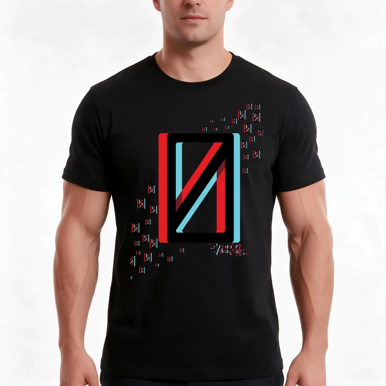 Absolute Zer0 T-Shirt, Summer Casual Cotton Tee, Oversized Streetwear Tops, Vintage Graphic Print, Loose Fit Short Sleeve