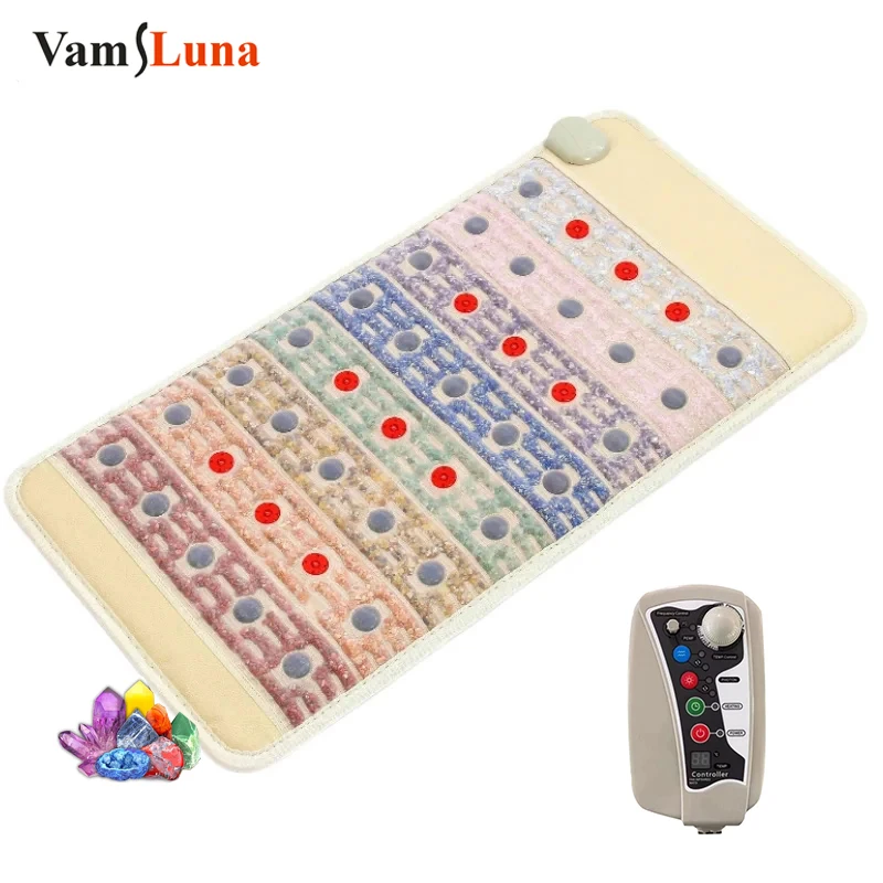 Mini Rainbow Crystal Heating Massage Pad PEMF Photon Infrared Mat BioMat Electromagnetic Healing and Spiritual Journey 50*100cm