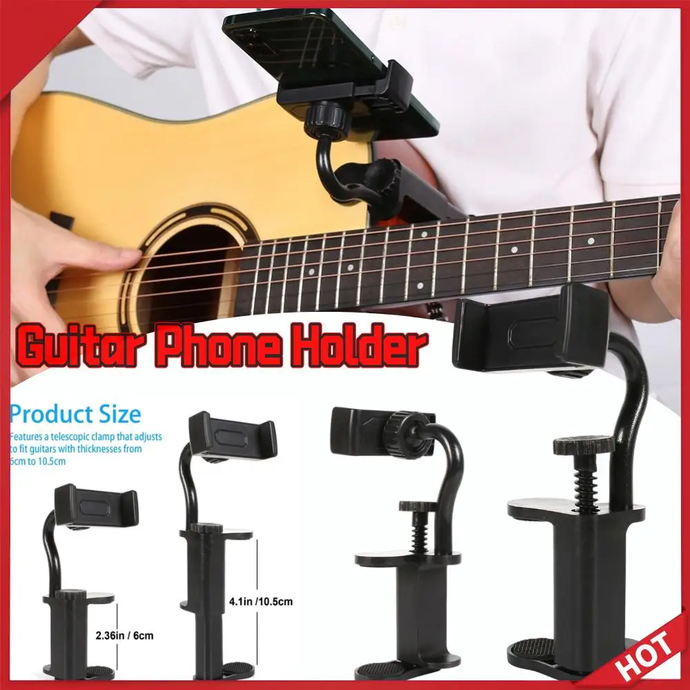 1/2PC Universal Guitar Phone Holder Non-slip Smartphone Moun