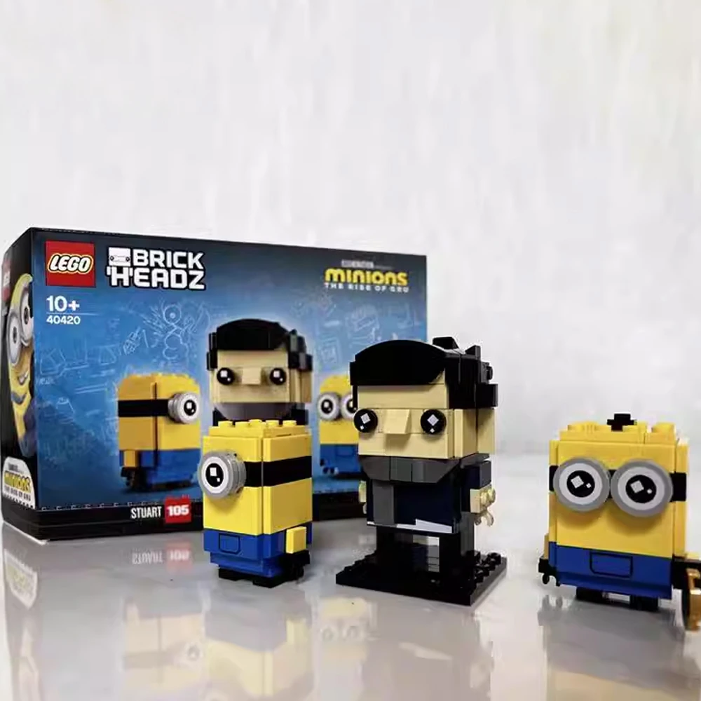 LEGO BrickHeadz Minions 40420 The Rise of Gru, Stuart and Otto Building Blocks Toys for Kids Birthday Christmas New Year Gift