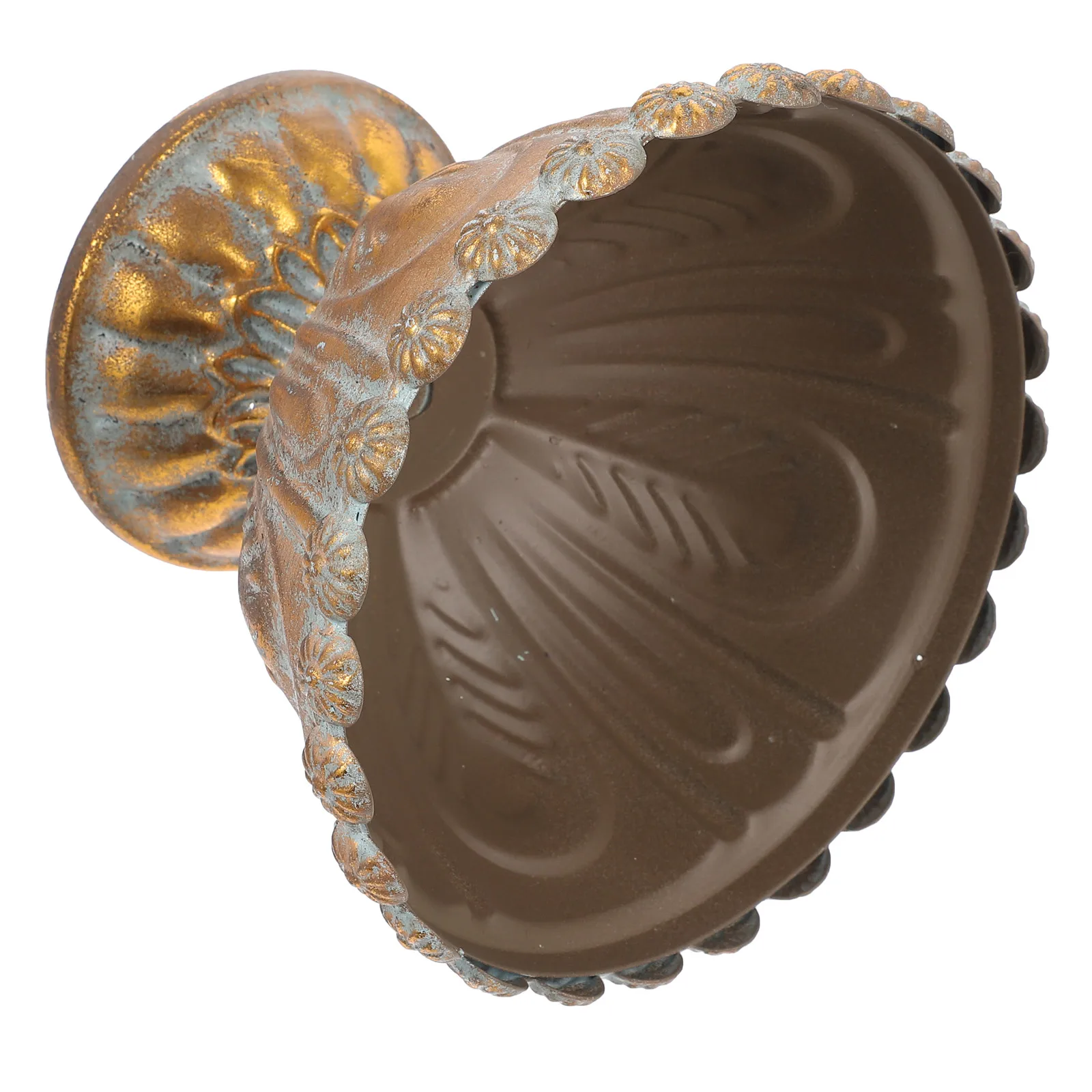 

Metal Flower Golden Iron Plant Creative Iron Flowerpot Pot for Garden Decoration Rustic Style Long Life