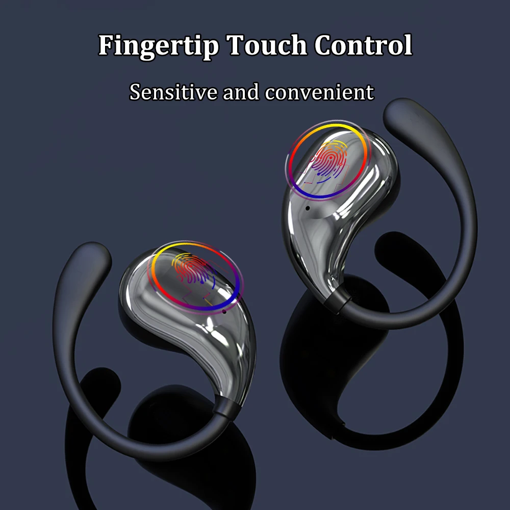bluetooth 5.4 ear hook headphones tws wireless earphones hifi stereo waterproof headsets led display long standby touch earbuds bluetooth 5.4 ear hook headphones tws wireless earphones hifi stereo waterproof headsets led display long standby touch earbuds