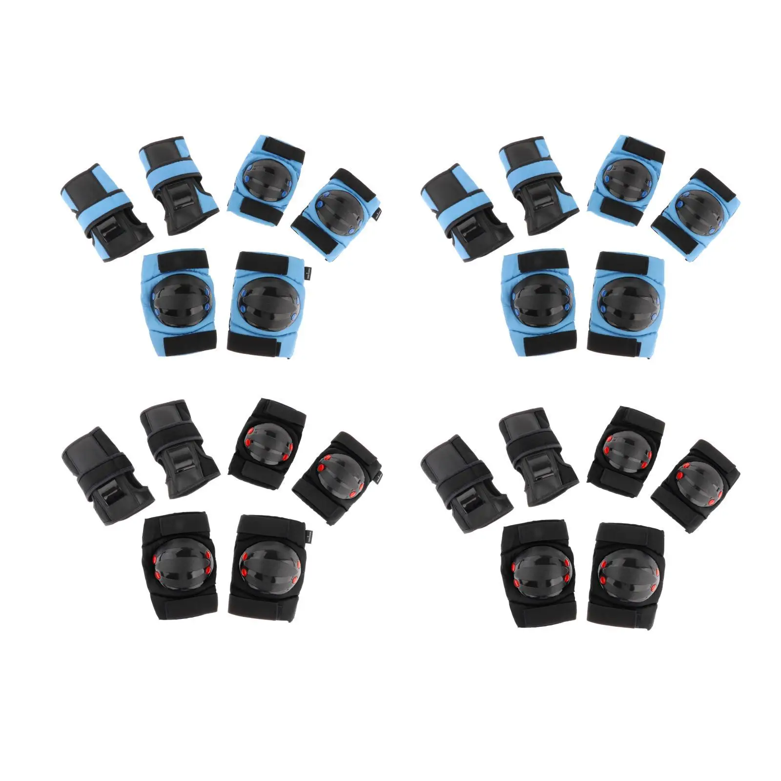 

Kids Protective Gear Knee and Elbow Pads Wrist Guards for Roller Skating