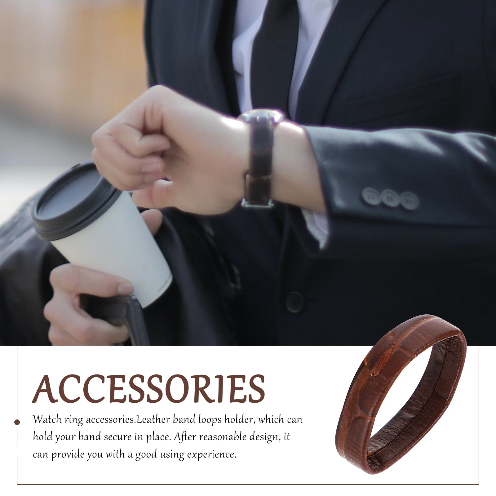 

10Pcs Watch Band Supple Loop Premium Materials Durable and Comfortable Wear Watch Band Holder Watchband Loop Watchband Ring