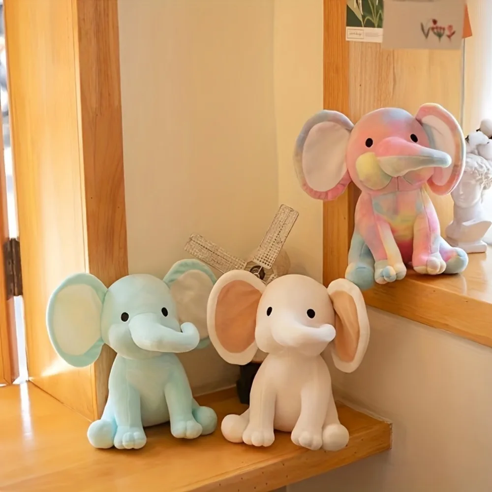 Schattige Olifant Knuffels Voor Baby 'S En Peuters, Kinderkamer Kinderen Decoratieve Pluche Rustgevende Poppen, Halloween Kerstcadeaus