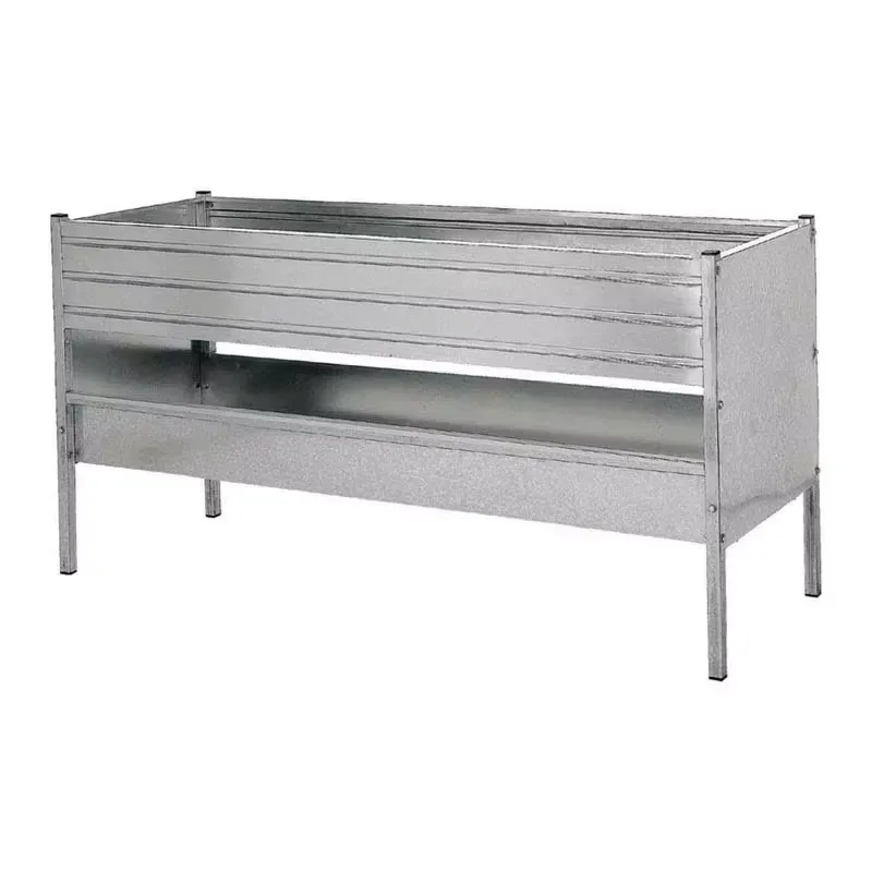 Galvanized Sheep Feeder for Livestock Farming Durable Metal Hay Rack for Goats Cattle Outdoor Pasture Feeding Trough