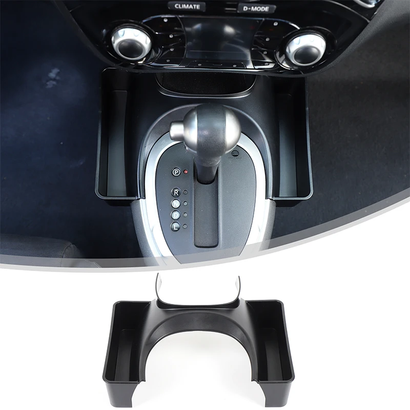 For Nissan JUKE/Infiniti ESQ 2011-2019 ABS Black Gear Storage Box On Both Sides Of The Gear Car Gear Storage Box Accessories