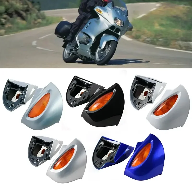 

For BMW R1100RT R1150RT R850RT Motorcycle Rear View Side Mirror with Turn Signals Light Indicators Amber Amber Lens Left Right