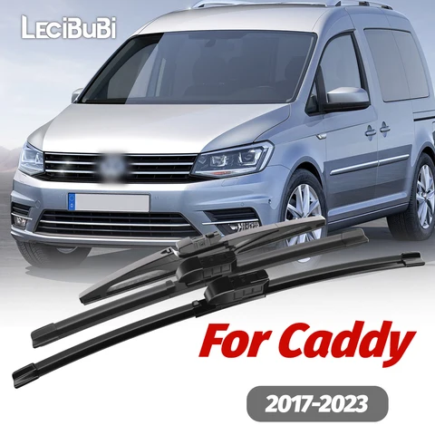 1 комплект, передние и задние щетки стеклоочистителя, дворники для VW Caddy 2017-2023 2018 2019 2020 2021 2022, аксессуары
