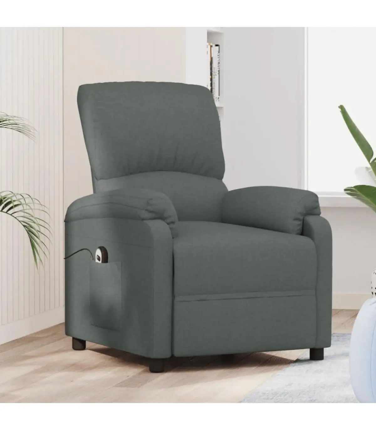 Armchairs lift armchair dark gray fabric