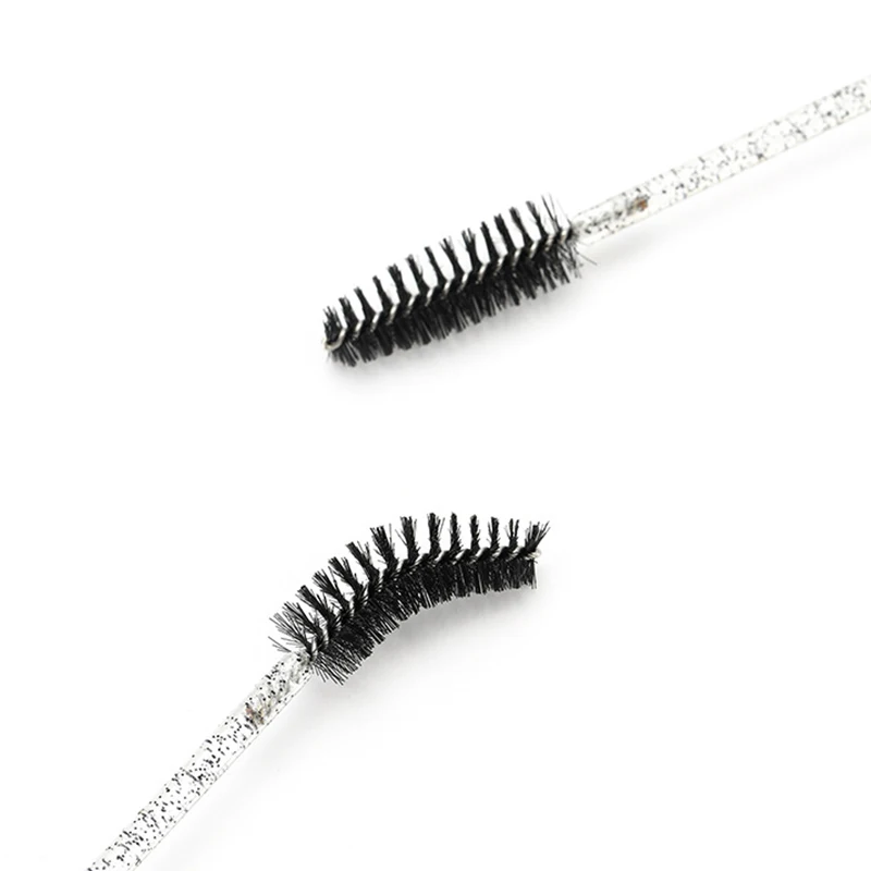 Rabbit Ear Crystal Rod Eyelash Brush Reusable Eyelash Brush Tube Disposable Eyelash Stick Eyebrow Brush Replaceable Dust Proof