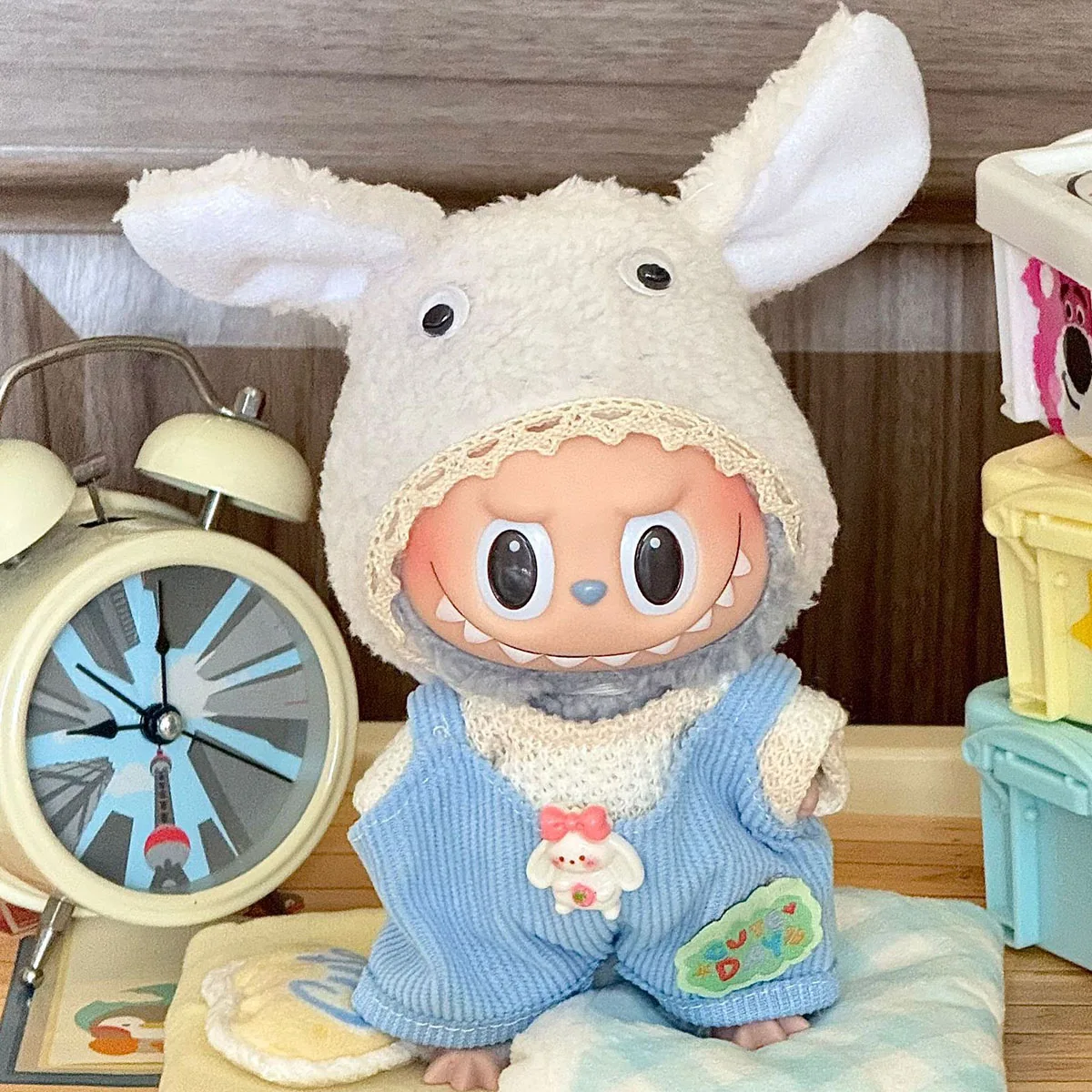 [الملابس فقط] إكسسوارات ملابس الدمى الصغيرة القطيفة لملابوبو و10 سنتيمتر ملابس دمى القطن الملابس هدية