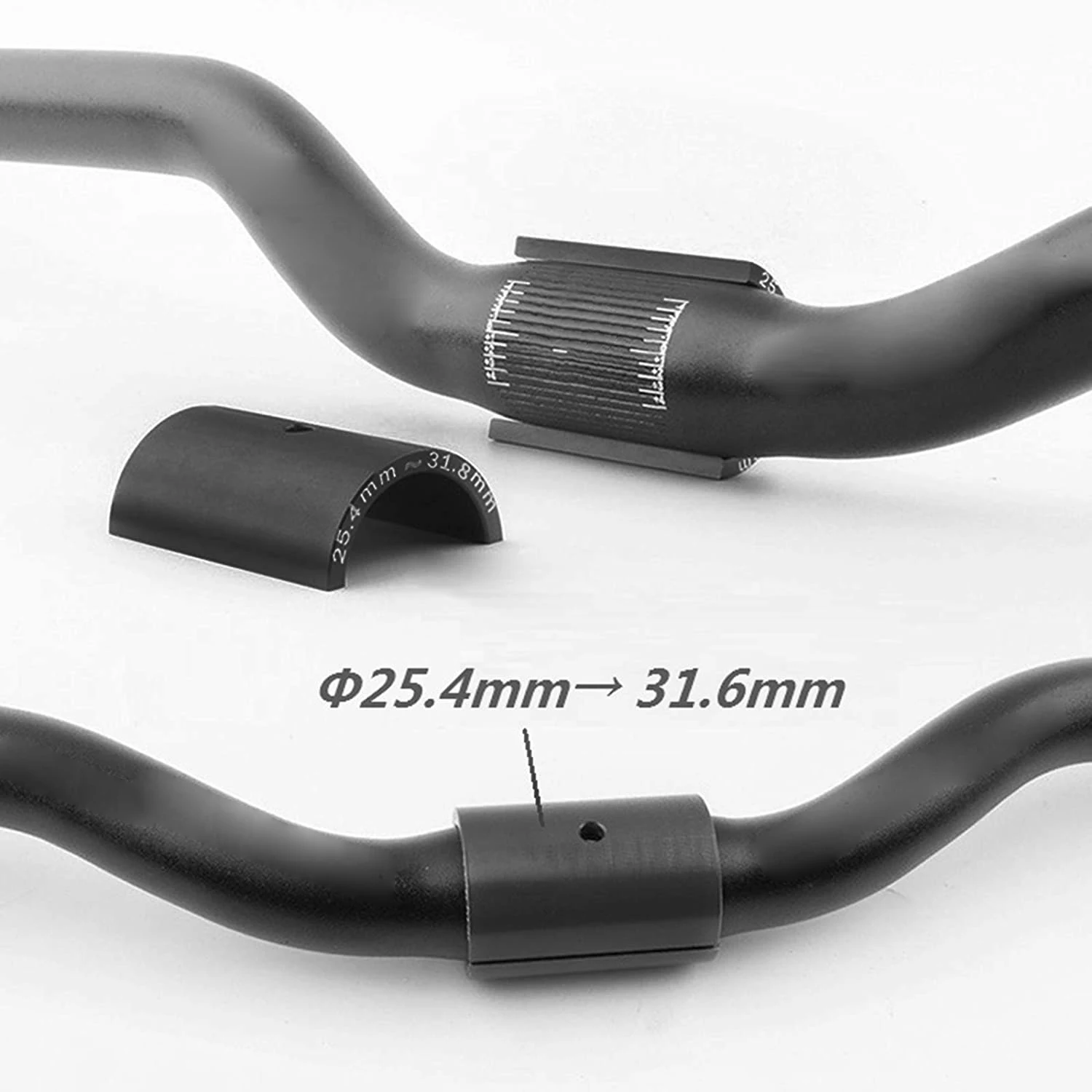 ONGE الدراجة الجبلية المقود بار الرقائق فاصل الجذعية المخفض حجم الحد جلبة كم 25.4 مللي متر إلى 31.8 مللي متر شريط تتحمل محول