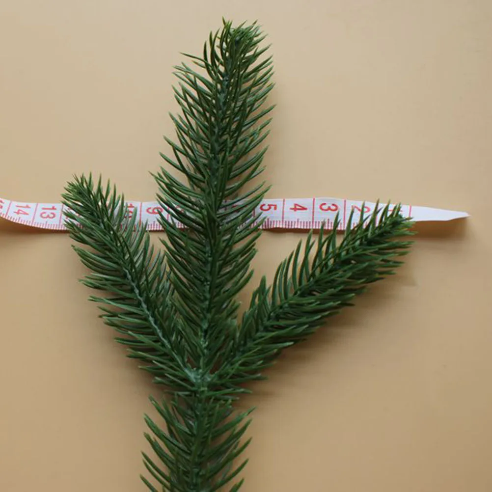 

30Pcs Artificial Pine Needle Picks Green Pine Sprays Stems Winter Holiday Ornaments Wreath Garland Craft Artificial Pines