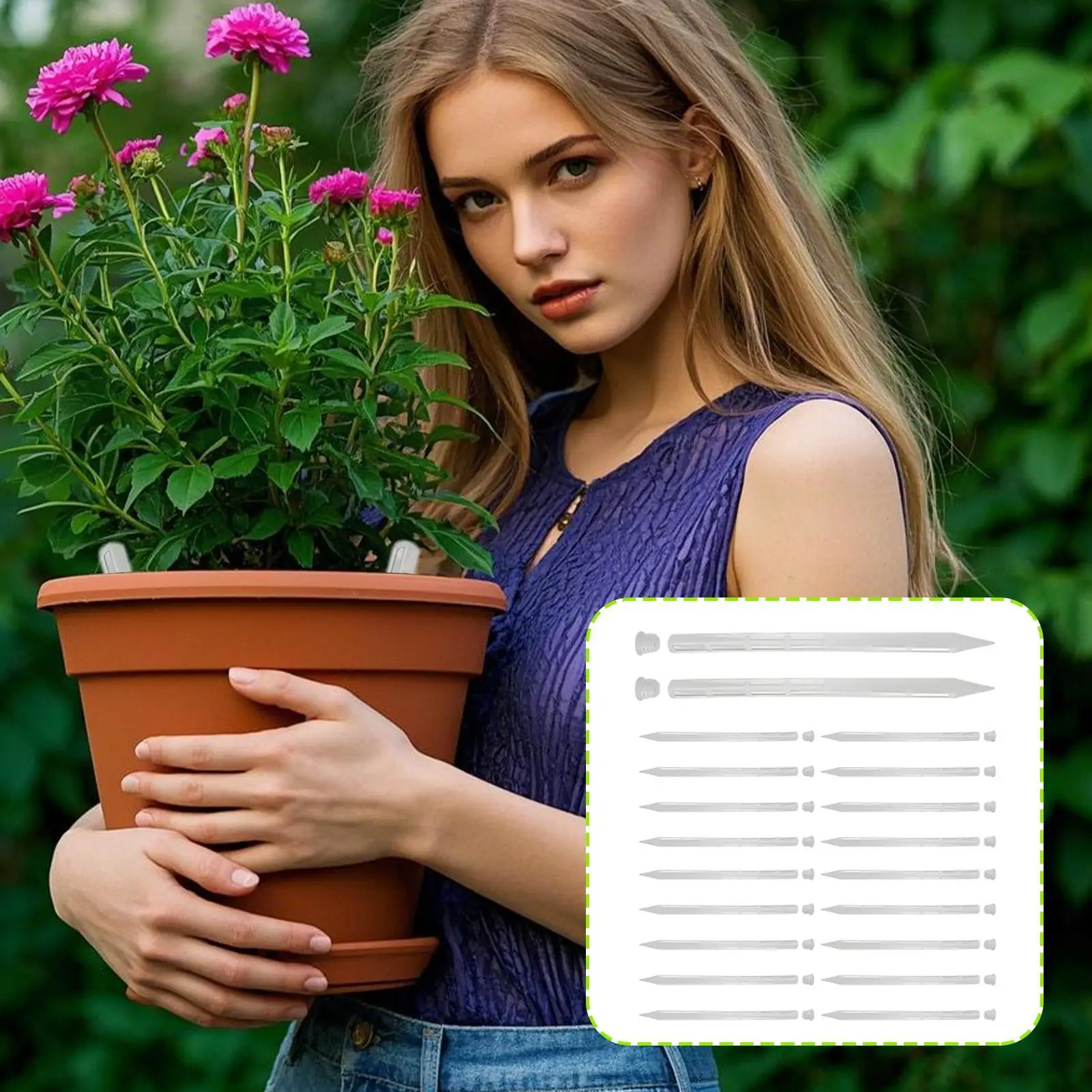 

Plant Aeration For Pots 20-Piece Potting Soil Aerator 9.8 Inches Prevent Overwatering Ventilation Sticks For Vegetable Garden