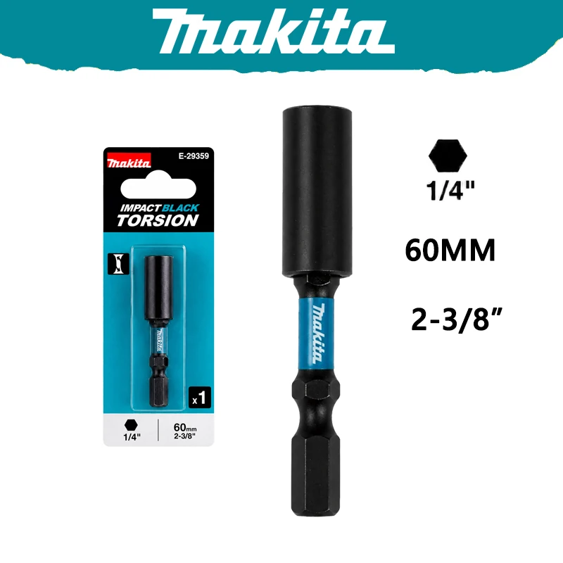 Makita E‑29359 Impact Black Torsion Socket Adapter 1/4