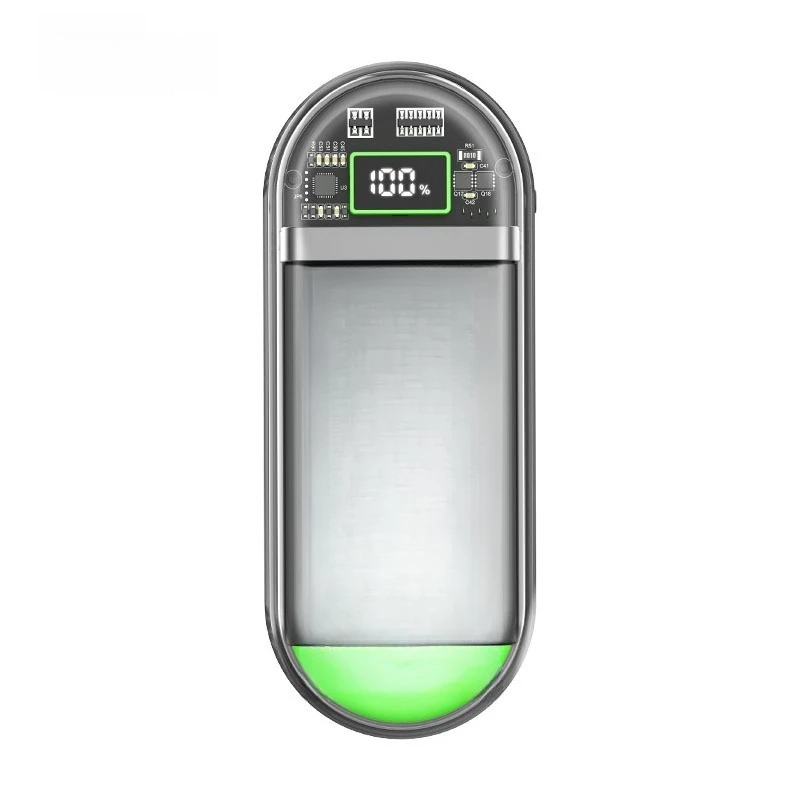 Transparent self-contained cable, power bank, suitable for  Android mobile phones, space capsule 45W fast charging