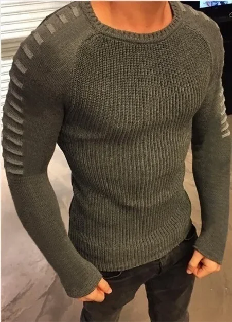 

2025 Luxury Fashion Sweater Autumn/Winter Men's Slim Fit Long Sleeve Round Neck Hoodie Knitted Top Large Men's Coat