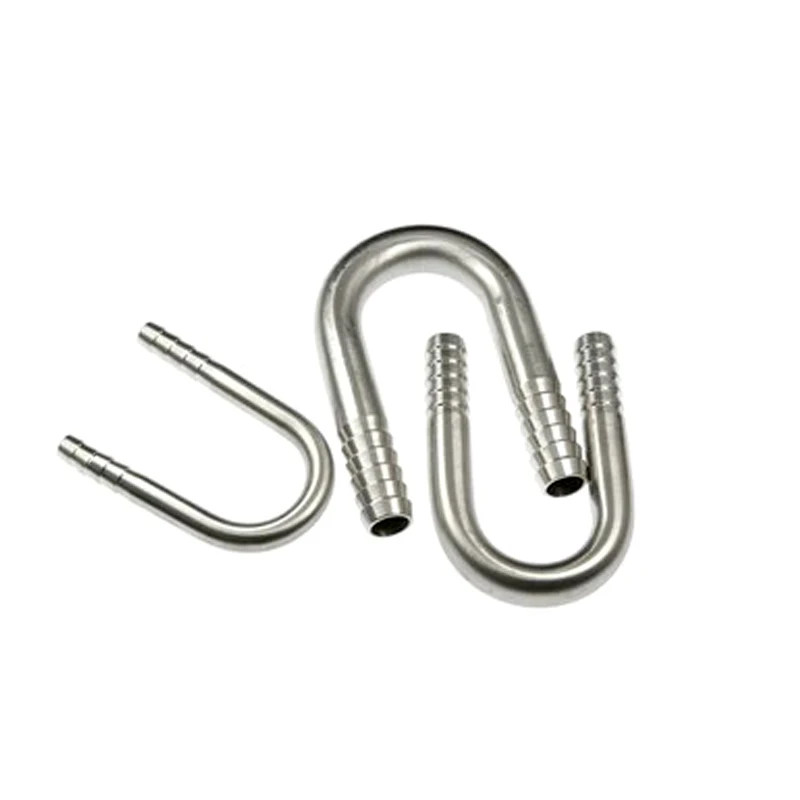 1 قطعة من 6/8/10/12/16/20/25 مللي متر خرطوم بارب 304 الفولاذ المقاوم للصدأ U على شكل الكوع Hosetail وصلة أنابيب المياه الغاز النفط خزان الأسماك