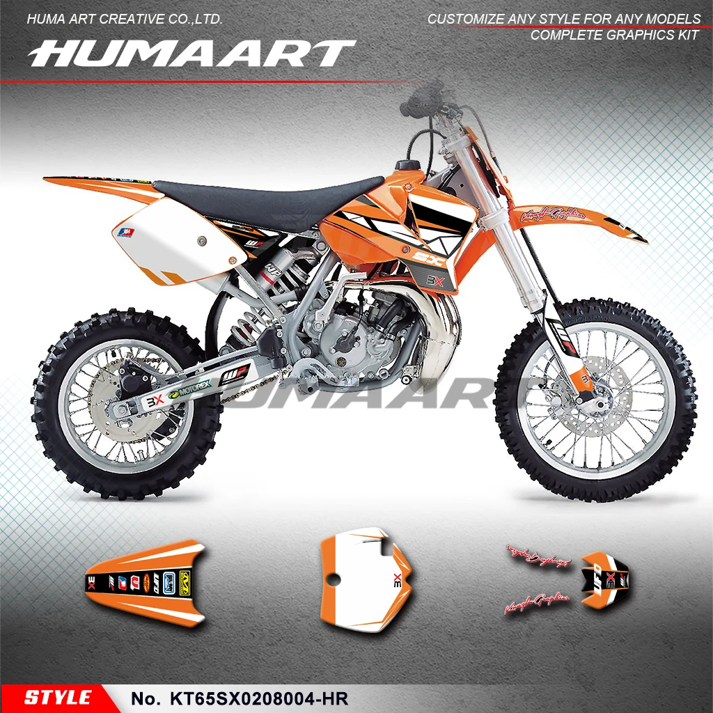 

Sticker Sheet Wrapping for KTM SX 65 2002 2003 2004 2005 2006 2007 2008, KT65SX0208004-HR