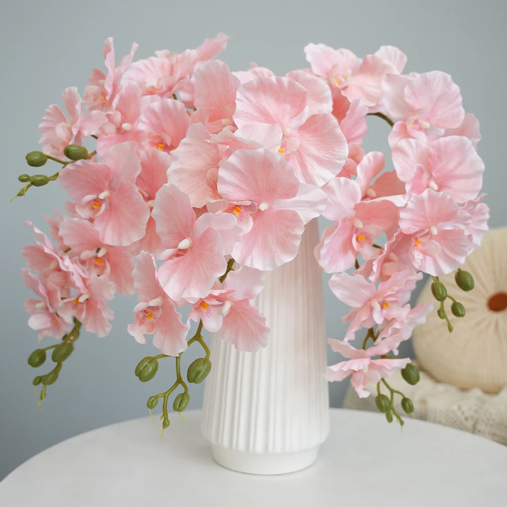 

1Pc Artificial Orchid Flower Artificial Phalaenopsis Orchid Flower Arrangements Faux Orchid Flower for Wedding Home Party Decor