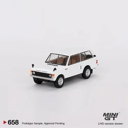 MINI GT 1:64 Model Car R Rover Alloy Die-Cast Vehicle Collection #658 White