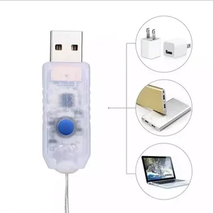 LED SHORTIN STRING LIGHT, FAIRY ICICLE LIGHTS, CHRISTMAS GLARLANDA, Wedding Party, GARDEN DECORATION, 3M 6 Main Sales Christmas Decoration House - №1