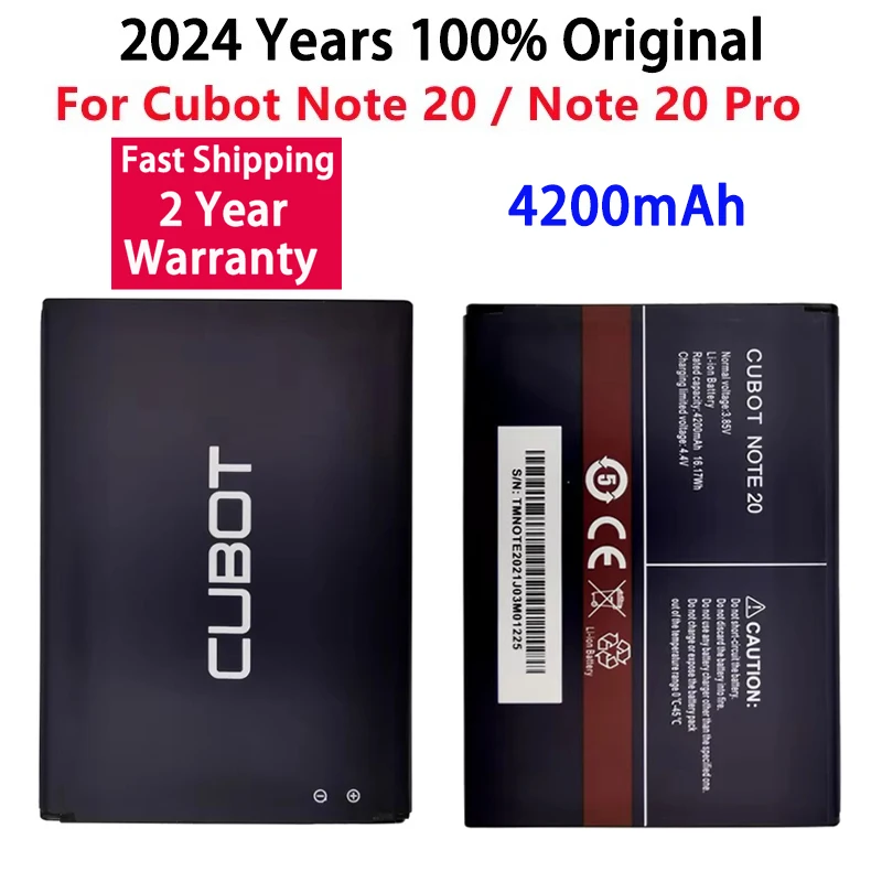 

Новый оригинальный аккумулятор 2024 года для Cubot Note 20/Note 20 Pro, 4200 мАч, аккумулятор для мобильного телефона, быстрая доставка