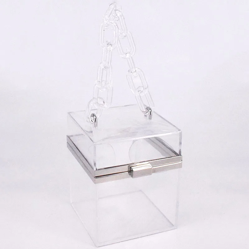 New Transparent Square Acrylic Bags Mark Replica Hand Bags For Women Luxury Designer Handbags Wallet Tote Clear Jelly Beach Bag