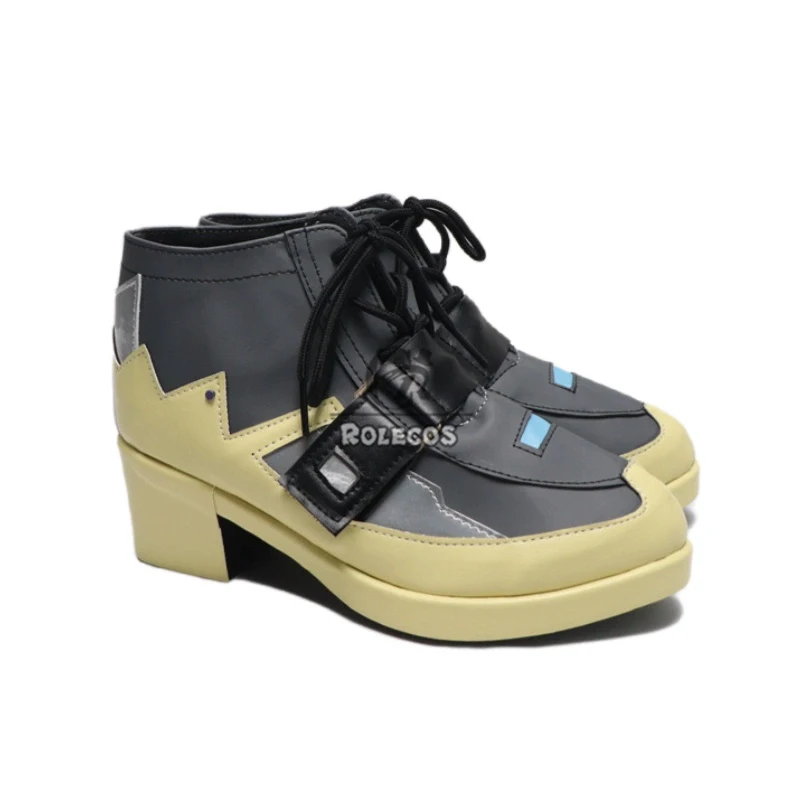 Rolecos Zenless Zone Zero Harumasa Cosplay Schoenen Harumasa Hoge Hak PU Leer Halloween Kerst Dames Heren Schoenen