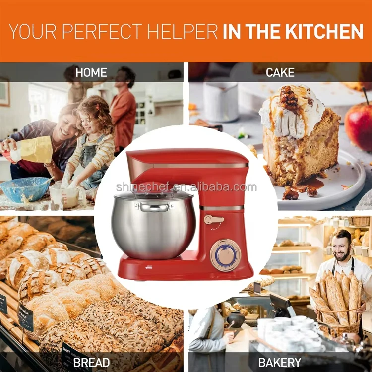 Кухонный миксер Batidora, 5 л, 6 л, 6,5 л, 7 л, миксер для теста, хлеба, торта, электрический миксер для еды