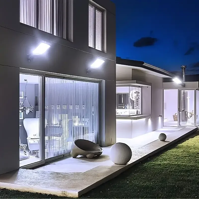 400000LM Solar LED Lights Outdoor With 3 Mode Waterproof Motion Sensor Security Lighting Wall Street Lamp for Garden Patio Path