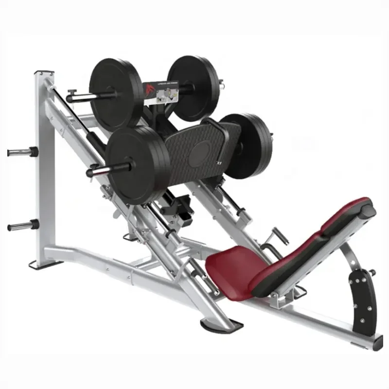 Professional commercial gym equipment Plate Loaded Strength Training 45 Degree  Linear Leg Press Exercise Machine