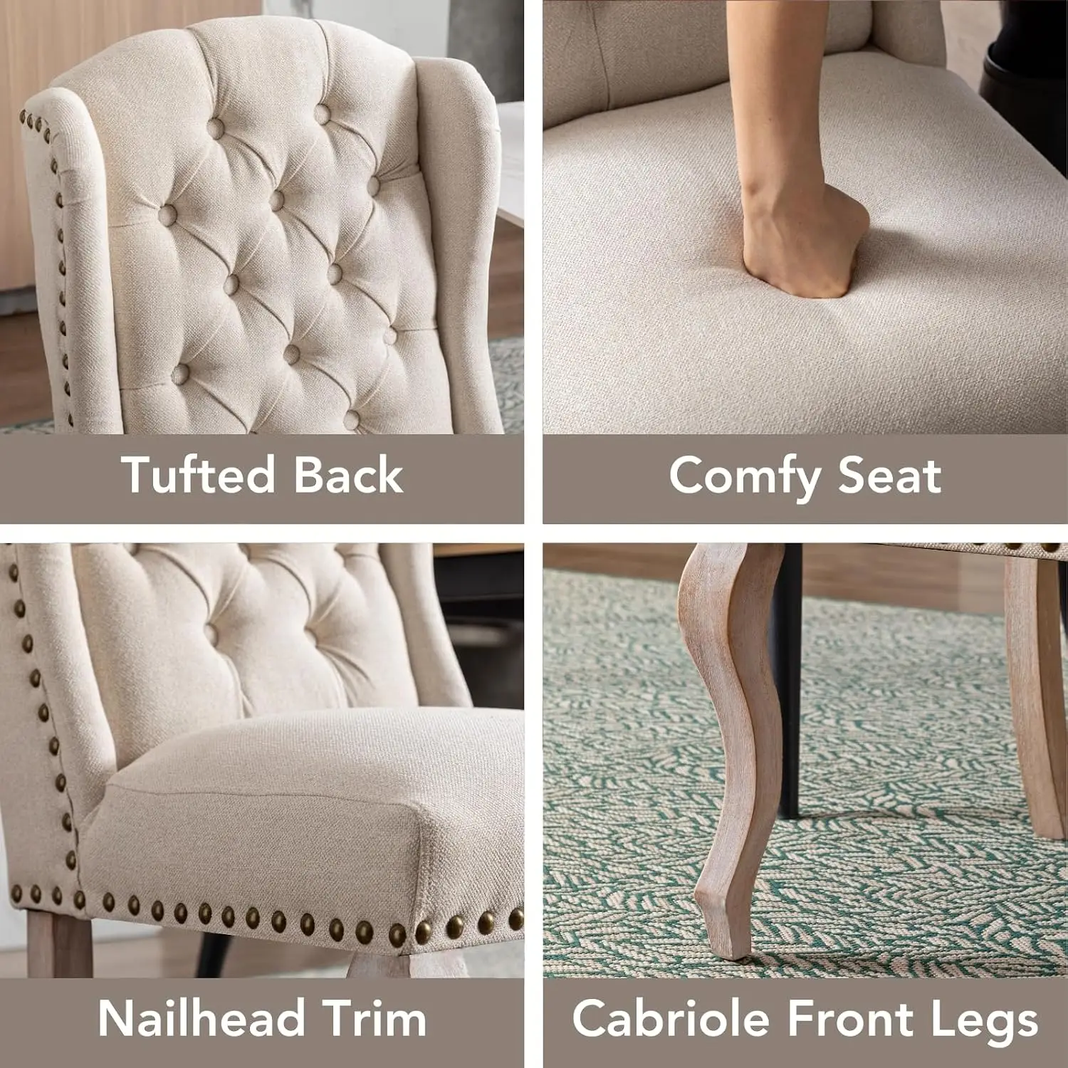 Thumbnail 3 - #37 Low Price Upholstered Dining Chairs Deals