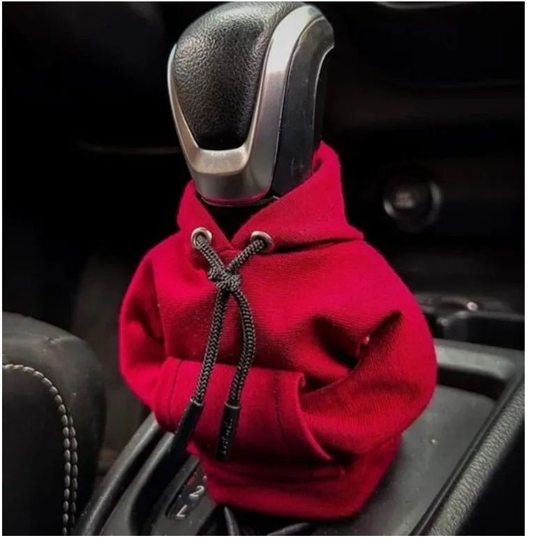 Hoodie Car Gear Shift Cover Fashion Gearshift Hoodie Car Gear Shift Knob Cover Manual Handle Gear Sweatshirt Change Lever Cover