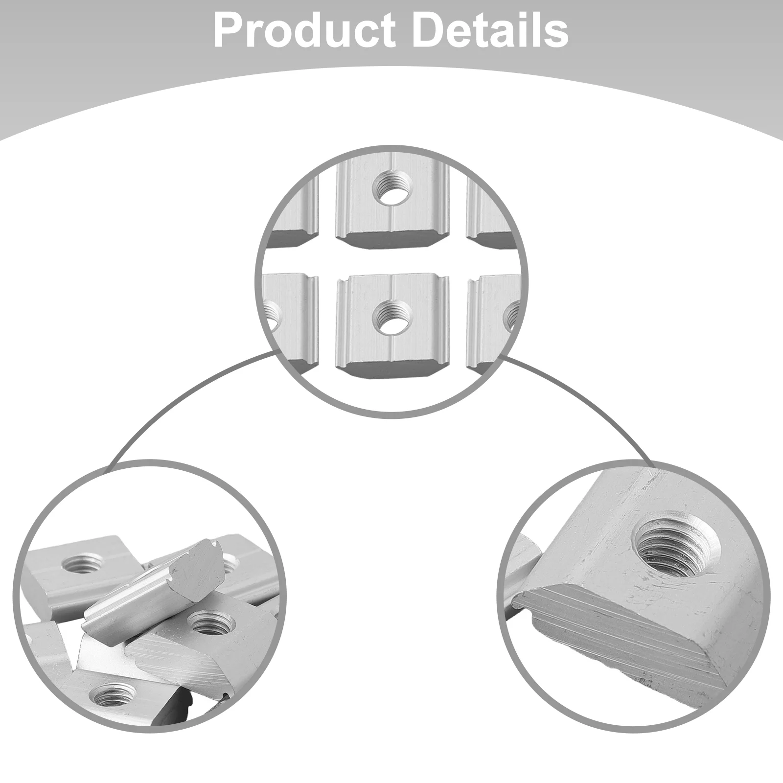 Aluminum Solar Panel Bracket Clamp 10 Pieces for Framed Panels PV Bracket Hardware for Solar Panel Installation