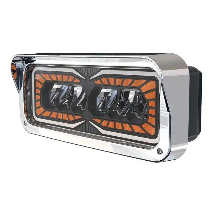 Auto Lighting System Headlight For Kenworth Truck Headlights T400 T600 T800 For Peterbilt Rectangular Headlights