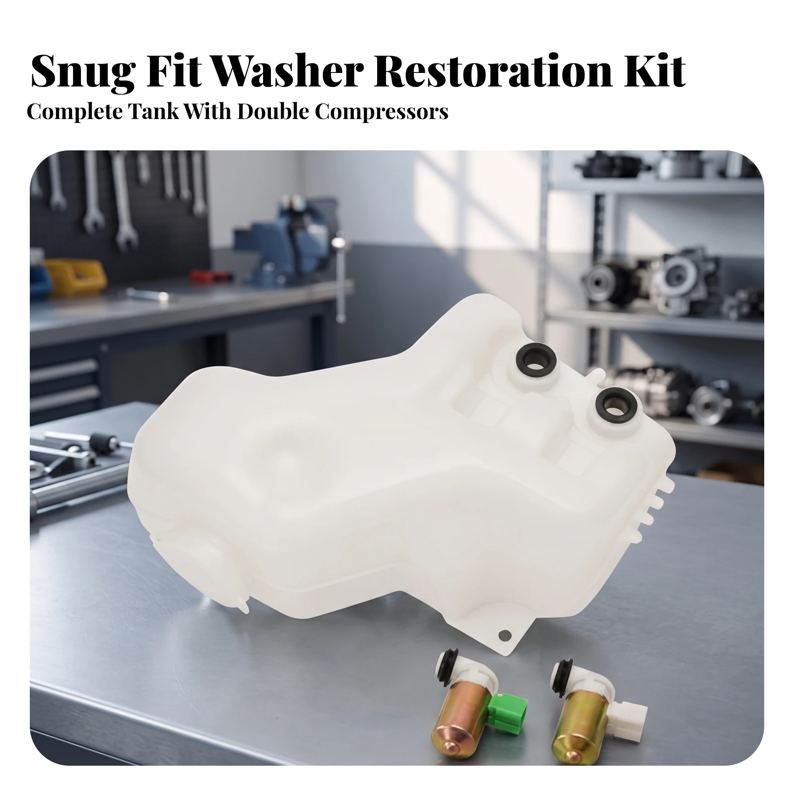 Windshield Washer Reservoir with Pump OEM Windshield Washer Reservoir with Pumps Direct-Install No Modifications Required