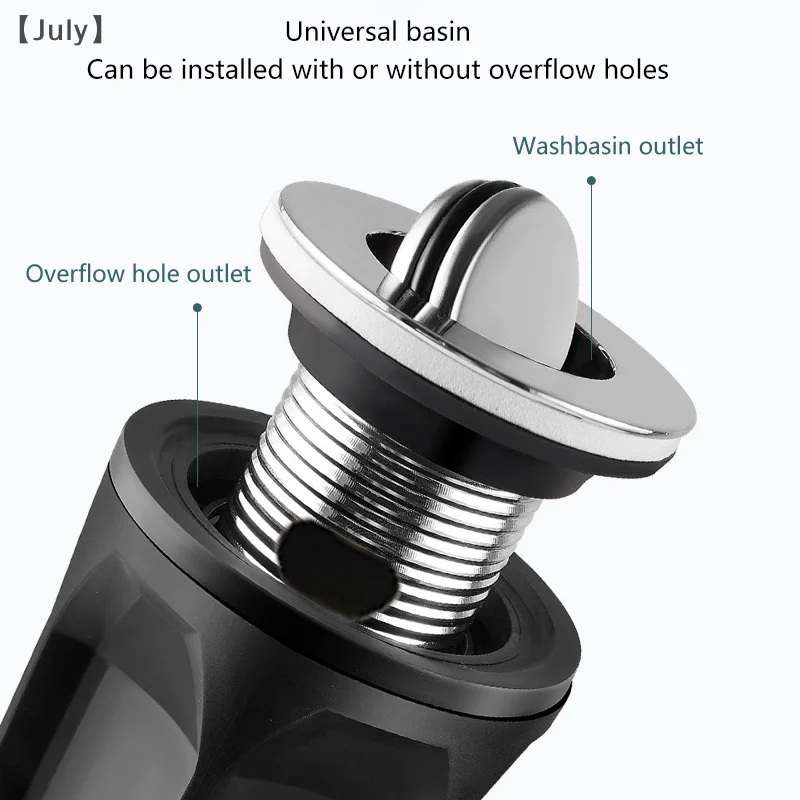 Flip Top Anti-Odor Drain Pipe Set Kitchen Sink Drain Retractable Deodorizing Filter Flexible Downspout Bathroom Anti Clogging