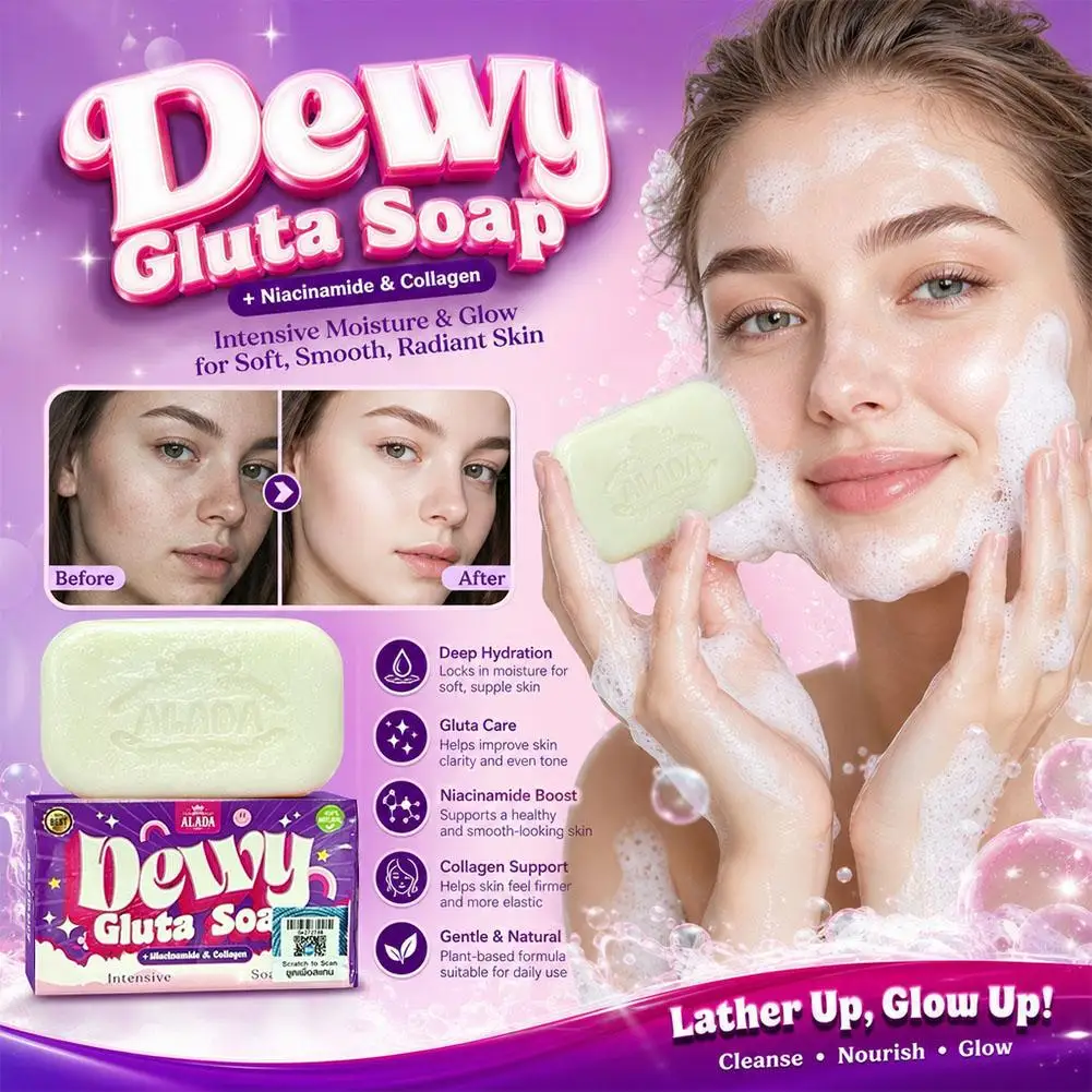 ALADA 70g Moisturizing Glutathione Soap for Whitening And Brightening Skin Natural Ingredients for Deep Cleansing