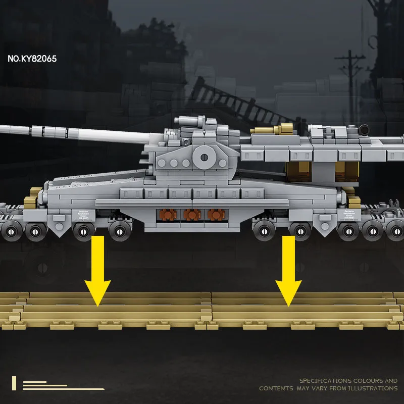 WW2 Brick Military Vehicle Batisbrick 800cm KE Railway Gun Dora Build Block World War Germany Army Force Figure Toy Collection