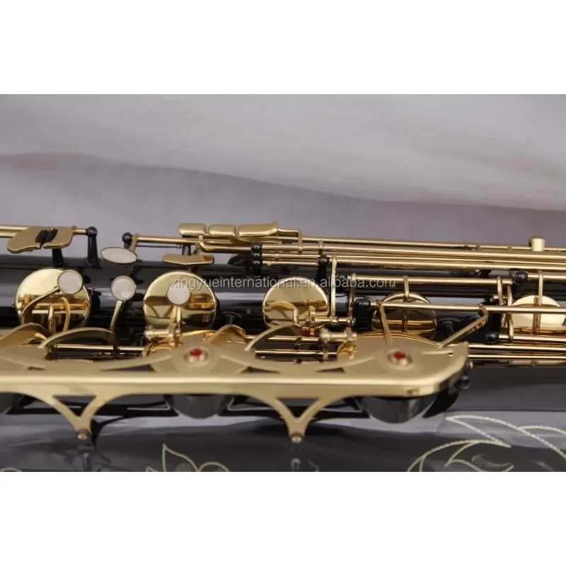 

2025 Professional Baritone Saxophone Black Nickel Plated Full Body Construction with High F