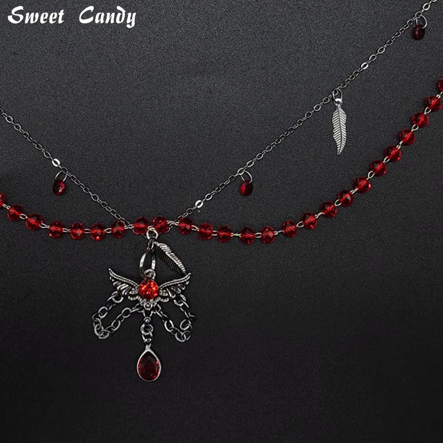 Adjustable Detachable ITA Bag Double Chain Post-Punk Gothic Pendant DIY Bag Decorative Chain Pain Bag Charm Fashion Waist Chain